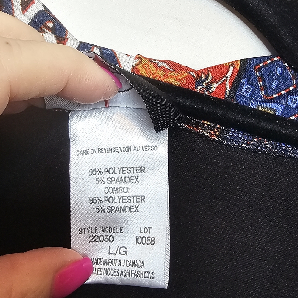 Libra Cowl Neck Patchwork Tunic - image 6